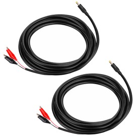 KSK 79-inch Chew Proof Trail Camera Power Cord (2 Pack) with Alligator Clips, 4.0x1.7mm DC External Power Cable, Compatible with Tactacam Reveal, X, XB, SK, Wise Eye, Spartan Gocam, etc