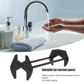 GYZOUKA Bathroom Sink Key Black Heavy Duty Multifunction Lightweight Safe Tap Hose Sink Key for Hotel (100 x 30 x 30 cm / 39.4 x 11.8 x 11.8 inch)