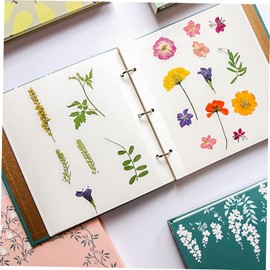 Ciieeo Pressed Dried Flowers Pocket Organizer Pouch Travel Photo Albums Loose-leaf Dried Flower Storage Floral Preservation Album Dried Flowers Holder Album Scrapbook Holder Storage Bags