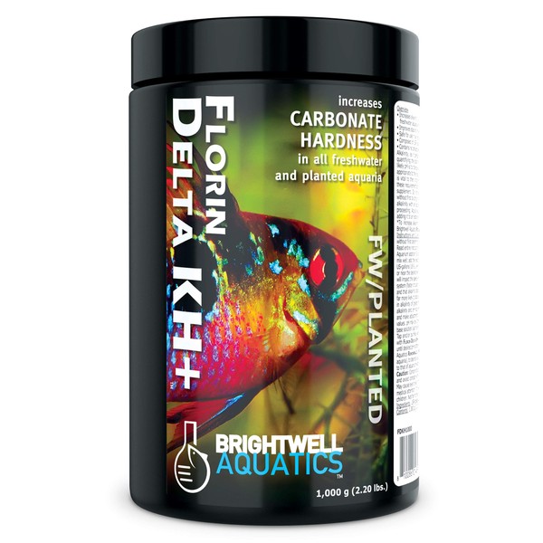 Brightwell Aquatics Florin Delta KH+ - Increases Carbonate Hardness and pH Stability in Freshwater and Planted Aquariums