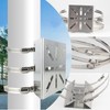 SJUNJIE Universal Vertical Mast Mount 2 Sets Surveillance Camera Bracket