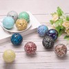 QUARKZMAN Pack of 3 Decorative Glass Baubles 2.36 Inch Orbs