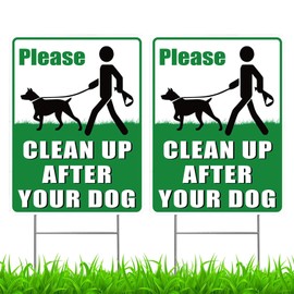 2Pcs No Dog Fouling Signs,Stop Dogs Pooping In Garden(22 * 30cm/8.6 * 11.8in) Windproof Rainproof Essential For Homes And Parks
