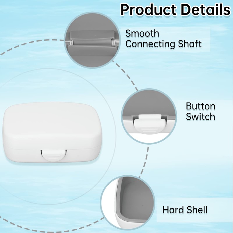 ANKROYU Waterproof Hearing Aid Case, Shockproof, Dustproof Hard Storage Box