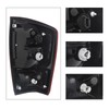 Taillight Assembly with Socket for 2016-2023 Toyota Tacoma Pickup Red