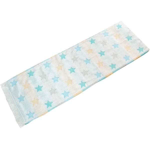 Seigan ECO de WTPS-100 BL Cooling Muffler, Made in Japan, Cooling Muffler Towel, Cooler Bag, 6.3 x 39.4 inches (16 x 100 cm), Pop Star Blue