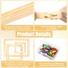 Anglecai 16 Sets Needlepoint Stretcher Bars with 100 Thumb Tacks,