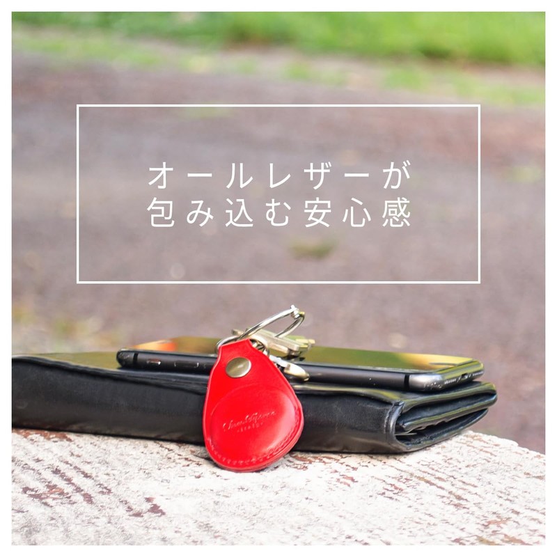 Dom Teporna AirTag Compatible Case, Italian Leather, Genuine Leather, Full