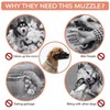 Adjustable 6 Sizes Pet Dog Mask Mouth Muzzle Anti Barking