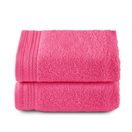 Top Towel - Premium - Large Bath Towels - Bath Towels -2 Hand Towels -50 x 100 cm - 100% Cotton - 600 g - Strawberry