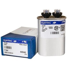 Mars 12031 - 7.5 uF MFD x 440 VAC Genteq Replacement Capacitor Oval # C407L / 27L695