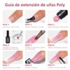 CHERIMOYA Poly Gel Constructor de Uñas 50ml,Fortalecedor para Extensión (007