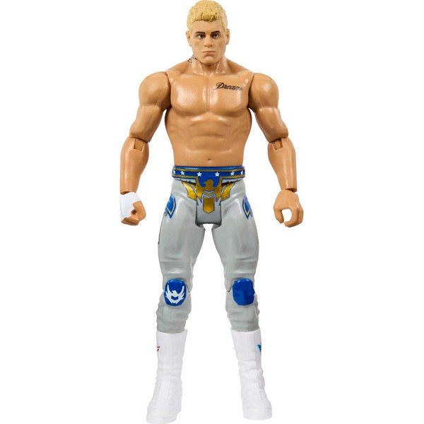 Mattel WWE Cody Rhodes Basic Action Figure, 10 Points of Articulation & Life-Like Detail, 6-Inch Collectible