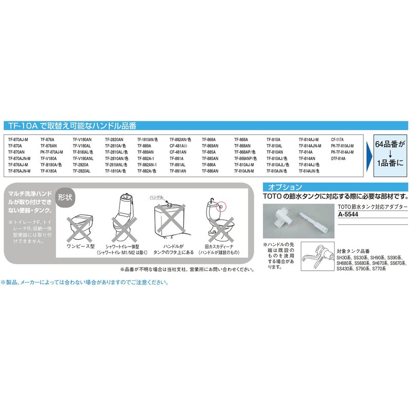 LIXIL INAX PK-TF-10A Multi-Cleaning Handle