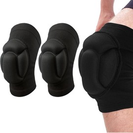 QOCUILC 2 Pack Knee Pads, Sports Dance Knee Pads, Anti-Collision Knee Pads Made of Soft Thickened Sponge, Elastic Knee Pads for Cycling, Dancing, Volleyball, Sports, Yoga