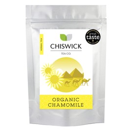 Organic Chamomile Flowers Egyptian (Camomile) Premium Loose Leaf Herbal Tea - Chiswick Tea Co - 250g