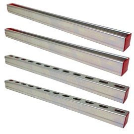 PHLKJL 4 Pack Base Mount DIY 1-5/8" 12 Gauge Metal Strut Channel,Starlink Base Mount DIY, Slotted,Steel Shelf Bracket,Display Bracket,DIY Projects,24" Long