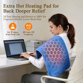 InVarme Extra Hot Heating Pad: Infrared Deep Muscles for Chronic Pain Stiff