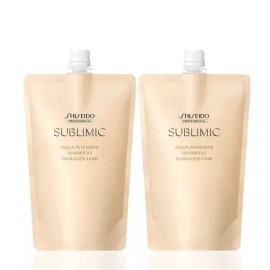 Subrimic 서브리믹 아쿠아 인텐시브 샴푸 450ml 2개 손상모발용+샘플팩 [1.아쿠아인텐시브샴푸 450ml] Sublimic Aqua Intensive Shampoo 450ml 2-pack for Damaged Hair + Sample Pack [1. Aqua Intensive Shampoo 450ml]