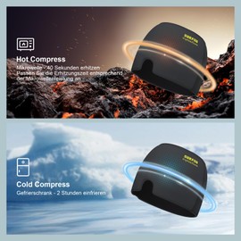 SURFOU migräne maske kopfschmerzen kühlmaske migraine relief cap mütze kalt