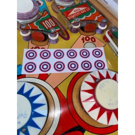 Williams Bally, Williams, Gottlieb Vinyl Pinball Target Stickers/Decal