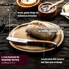 Laguiole Style de Vie Luxury Line Buttermesser Set Olivenholz 4-teilig