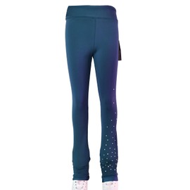 JoyCan Skating Pants, Breathable Training Wear for Figure Skating and Ice Dance Blue