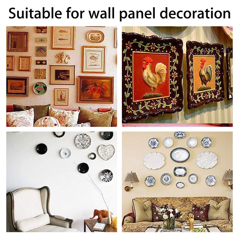 ieron 6Pcs Wall Plate Hanger Set, 10 Inches Dish Display
