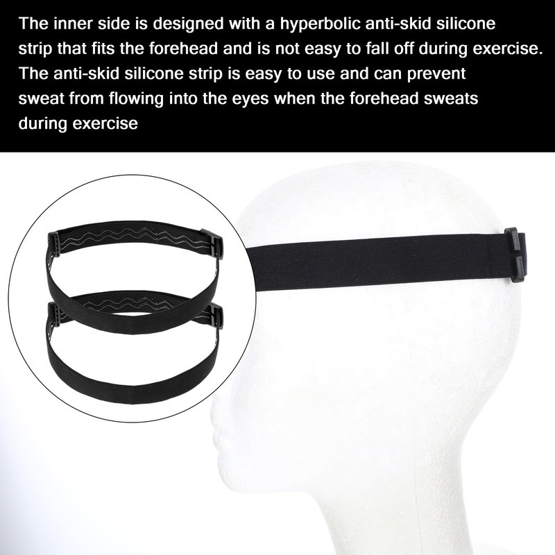 GEEHUA Pack of 2 Elastic Headlamp Band, Adjustable Replacement Holder