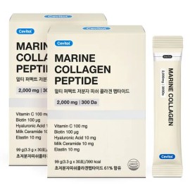 세비톨 Cevitol Multi Perfect Low Molecular Fish Collagen Peptide, 3.3g, 30 Packs, 2 Sets
