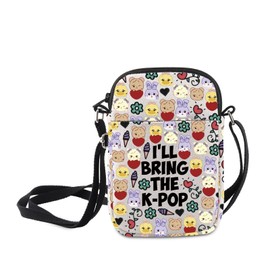 MNIGIU Cartoon Characters Crossbody Bag Korean Pop Music Lover Gift I'll Bring The K-pop Group Members Messenger Bag