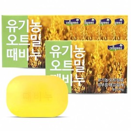 Organic Oatmeal Soap 100g / 유기농 오트밀 비누 100g X 5개 천연 곡물 스킨 케어 클렌징 유제품 피부 건강 자연 착불 또는 주문시 결제
