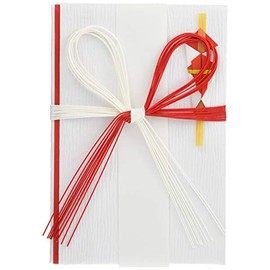 Nagatoya Shoten Ki-031 Gold Seal Cardboard, Red and White Flower Tie, Large