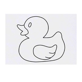 'Rubber Duck' Temporary Tattoo - Water Resistant, Skin-Safe, Non-Toxic Transfer (TO00020024)