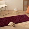 FALARK Soft Wine Red Runner Rugs for Bedroom, 2x6 ft