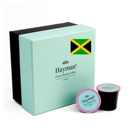 Hayman, 100% Blue Mountain Coffee From Jamaica, Medium Roast, 18 Specialty Coffee Pods | Compatible With Keurig K-Cup Single Serve Machines