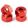 QUE-T Aluminium Wheel Hex Hub Adapter Upgrade for 1/18 HPI