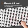 Moryimi Large White Silicone Sink Mat and Protector With Cutout
