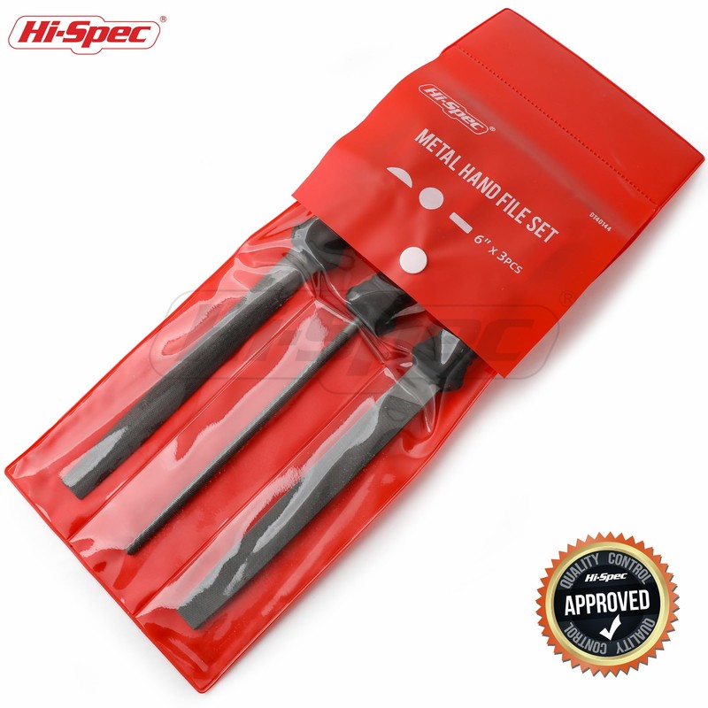 Hi-Spec File Set of 3 - Flat, Round, and Semi