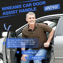 NINEMAX Entry Aid Car Handle – Adjustable Car Door Auxiliary Handle, Car Assistant Support Handle Good for Getting In and Out for Seniors