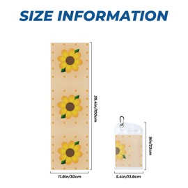 YYHWHJDE Cold Exercise Towel 12x40 in Ice Towel Soft Breathable Chilly Towel for Yoga Sport Running Gym Workout Fitness Golden Sunflower Printing