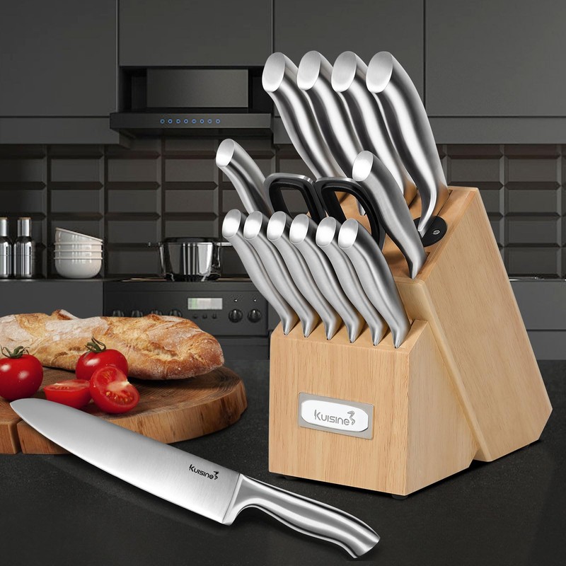 Kuisine Premium Knife Set,One Piece Molding High Carbon Stainless Steel