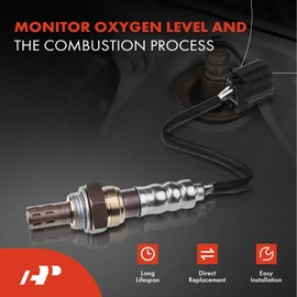 Sensor de oxígeno O2 A-Premium compatible con Honda Civic 2014, HR-V 2016-2021 y Acura ILX 2015, 1.8L 2.0L, aguas abajo, reemplazo# 36532R1BA01