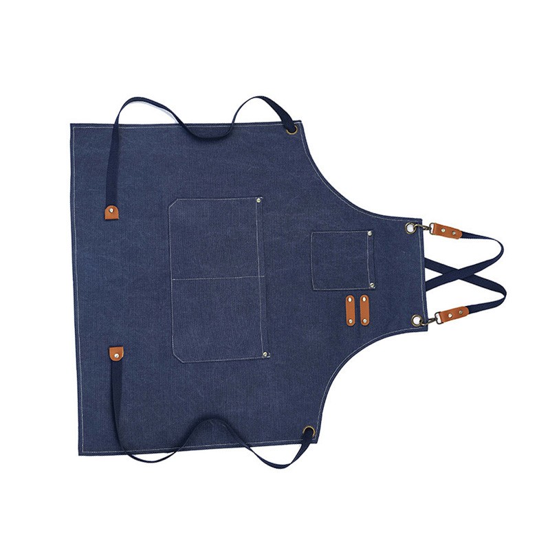Woodworking Apron Thicken Canvas Waterproof Work Apron for Gardening Coffee