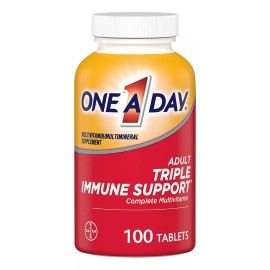 Bayer One A Day Adulto Triple Apoyo Inmune Con 100 Tabletas Sabor Sin Sabor