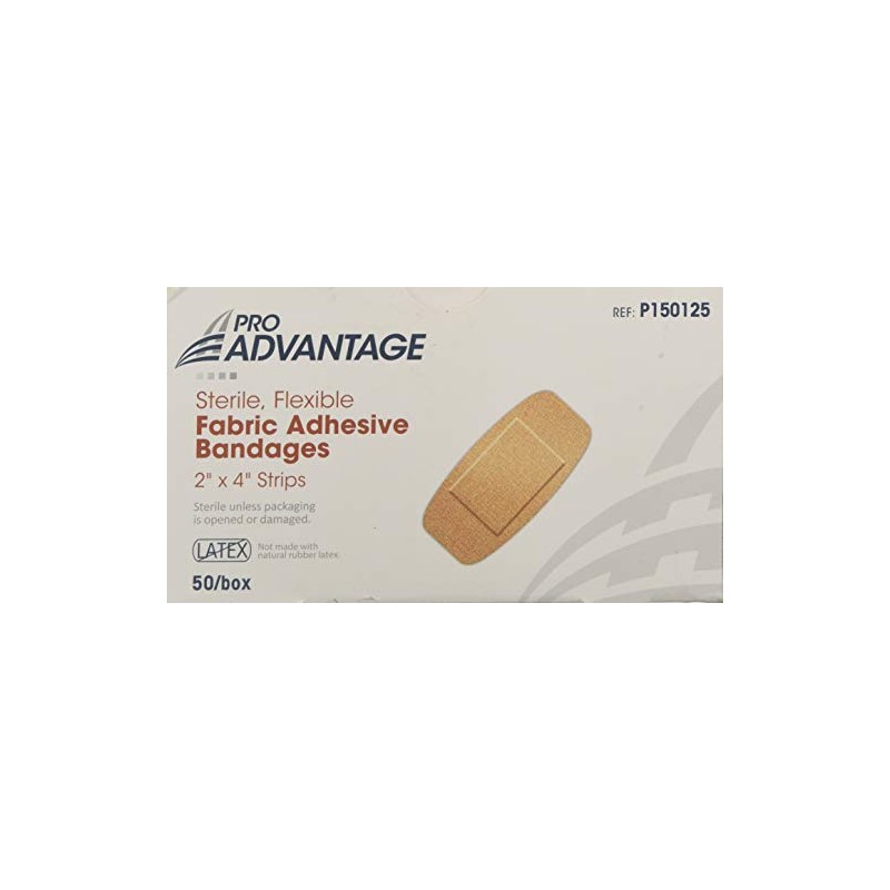 Pro Advantage Band-Aids - Fabric 2"x4" - Box of 50
