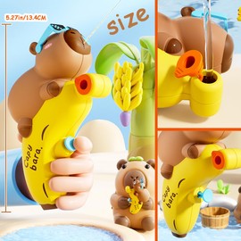 2PCS Capybara Wasserpistole für Kinders,Mini Capybara Wasserpistolens,Kinder SpritzpistolePool Spielzeug,Kinder Spritzpistole,Sommer Garten Pool Party Strand Spielzeug wasserpistole Kinders Geschenk