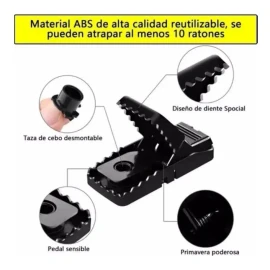 Trampas para ratones ratas de trabajo reutilizable mata roed
