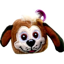 Chuck E Cheese Original Rare Collectors Keychain Edition Soft Square Plush 2 In.