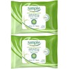 Simple Exfoliating Wipes, 25 Count (Pack of 2)